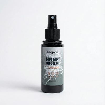 Hygena helmet deodorant spray bottle product